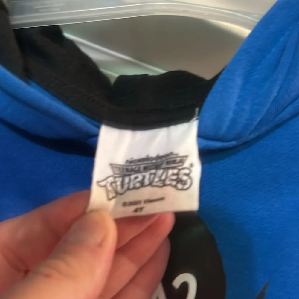 *FINAL* NICKELODEON NINJA TURTLES TODDLER ZIP SWEATSHIRT: BLUE: NEW W/O TAGS: 4T